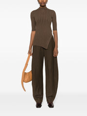 Calvin Klein high-neck ribbed-knit top