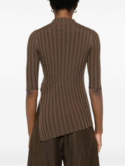Calvin Klein high-neck ribbed-knit top
