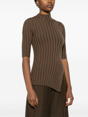 Calvin Klein high-neck ribbed-knit top