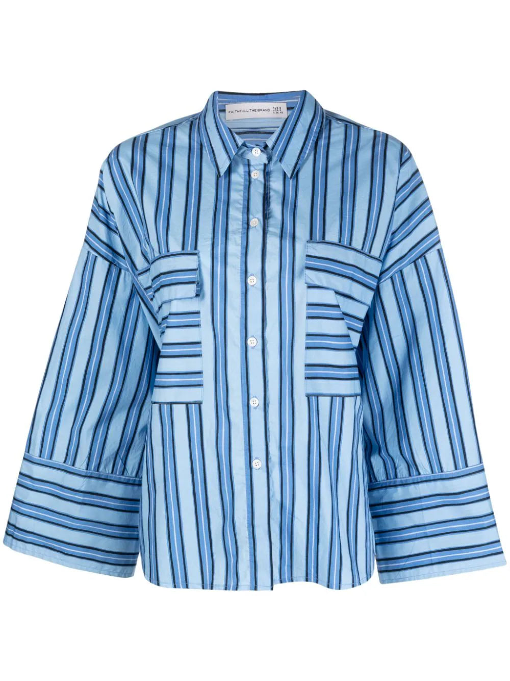 TASHA SHIRT AKAIA STRIPE - BLUE