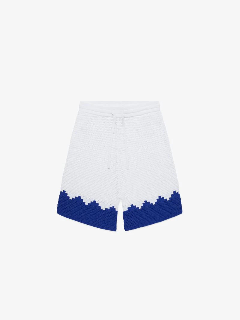 CROSS CROCHET KNIT SHORTS