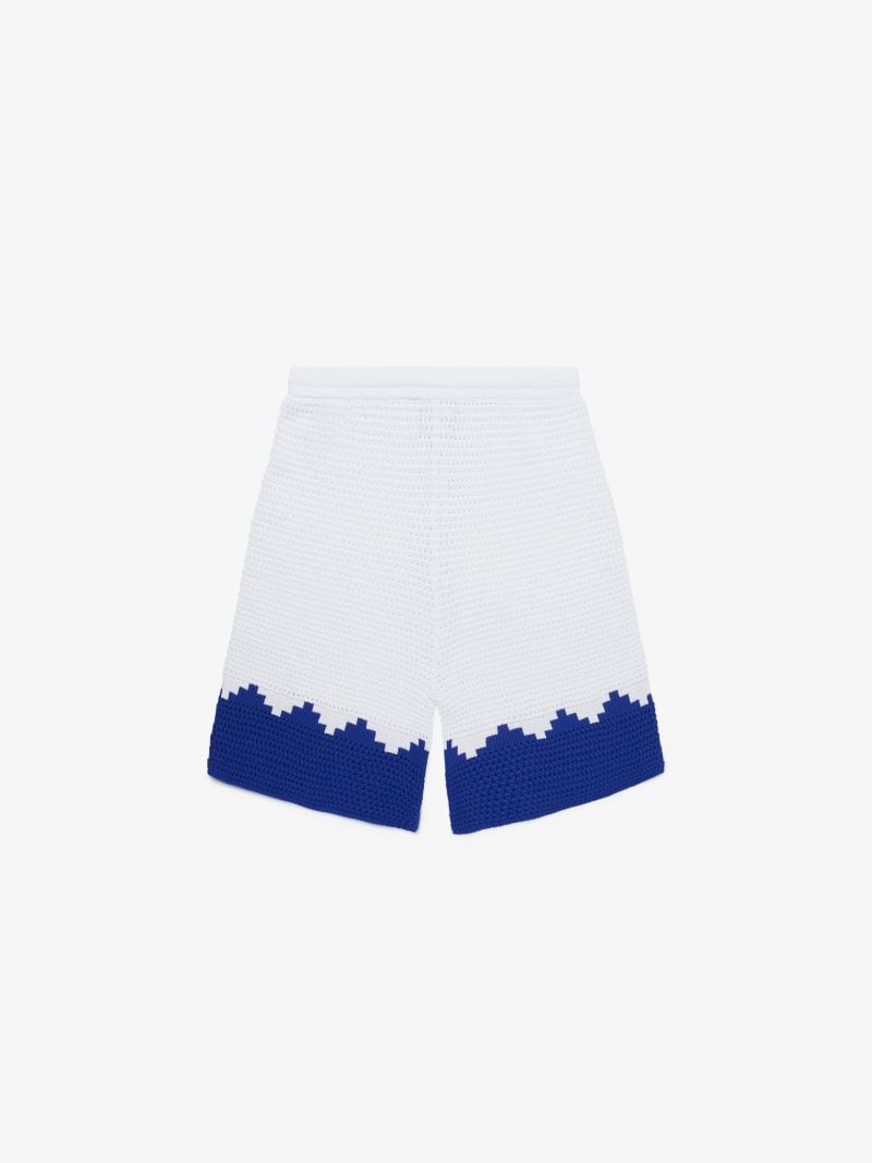 CROSS CROCHET KNIT SHORTS