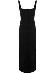 cut-out sweetheart-neck maxi dress