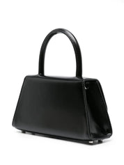 BLACK LEATHER MINI BOW BAG حقيبة 