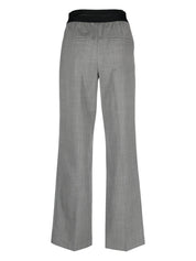 Helmut Lang herringbone elasticated-waistband trousers