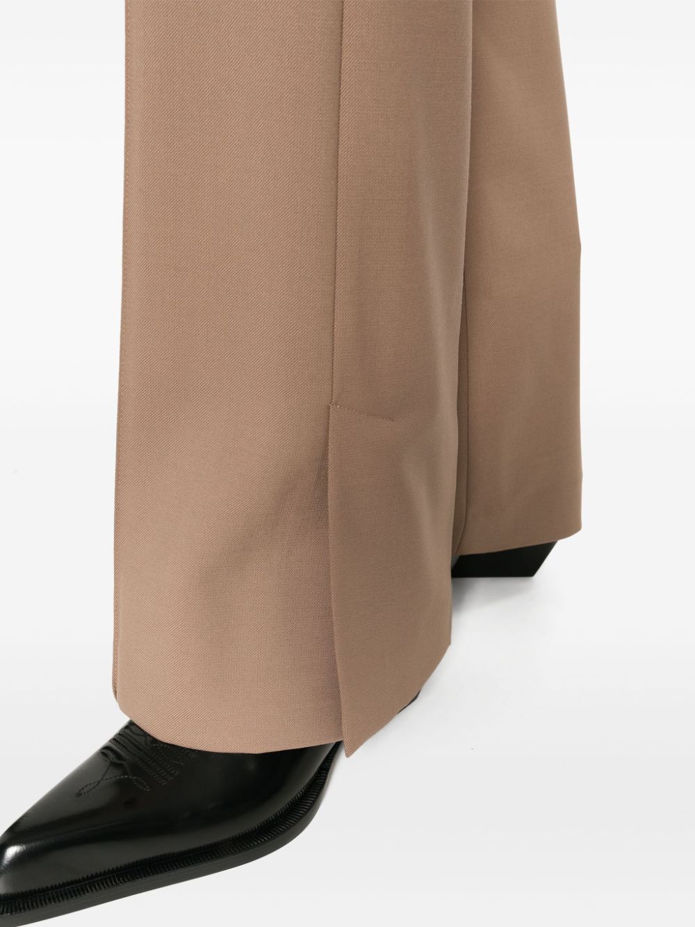 flared tailored trousers