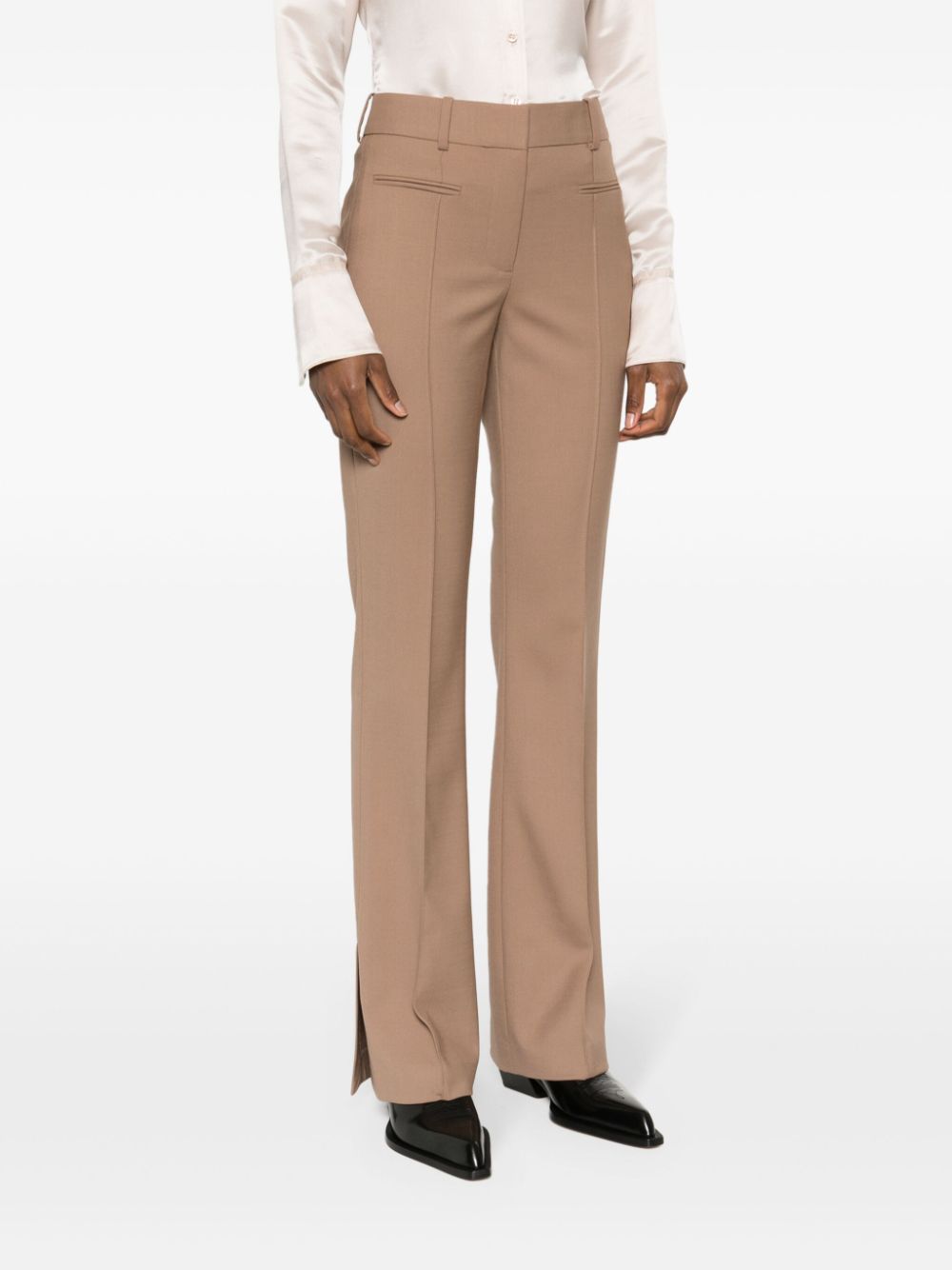 flared tailored trousers