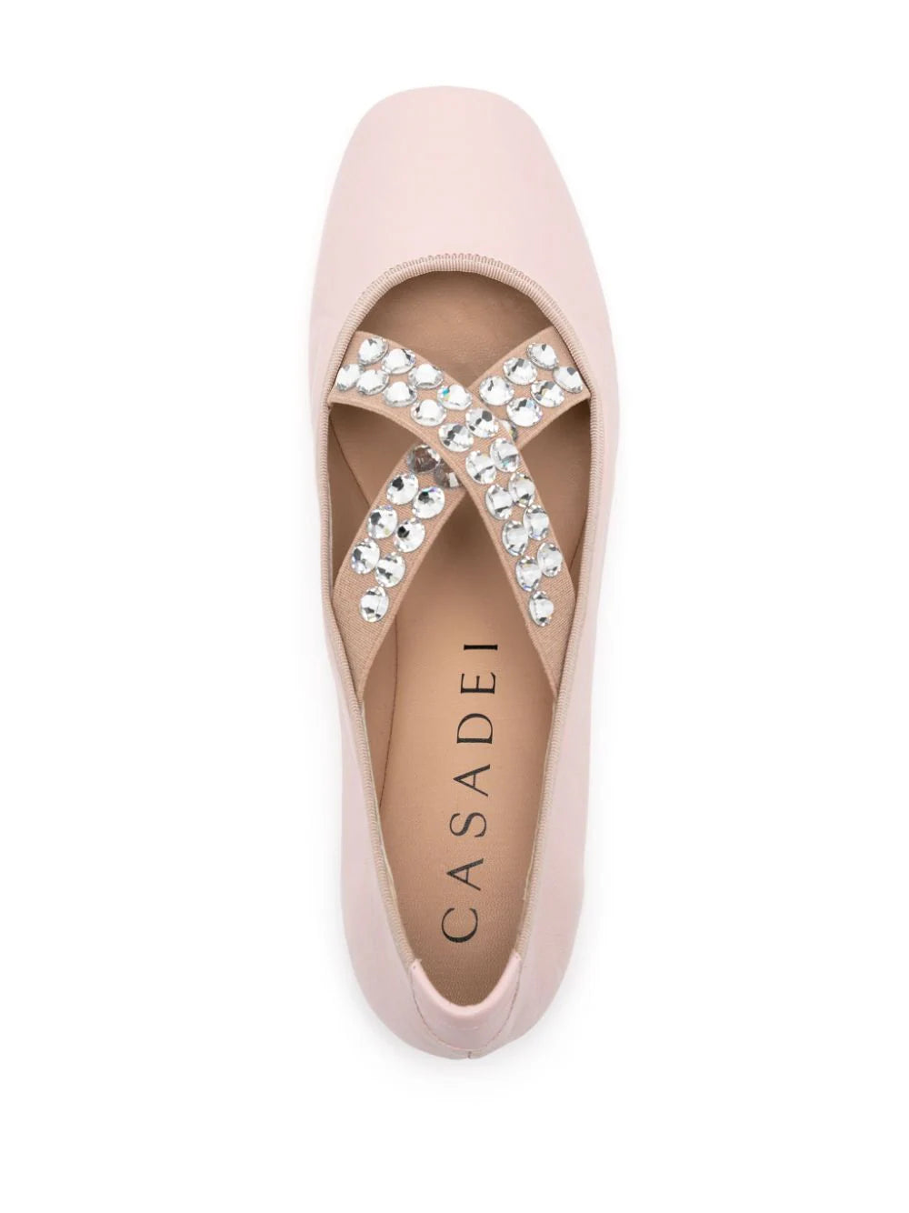 crystal-embellished ballerina shoes