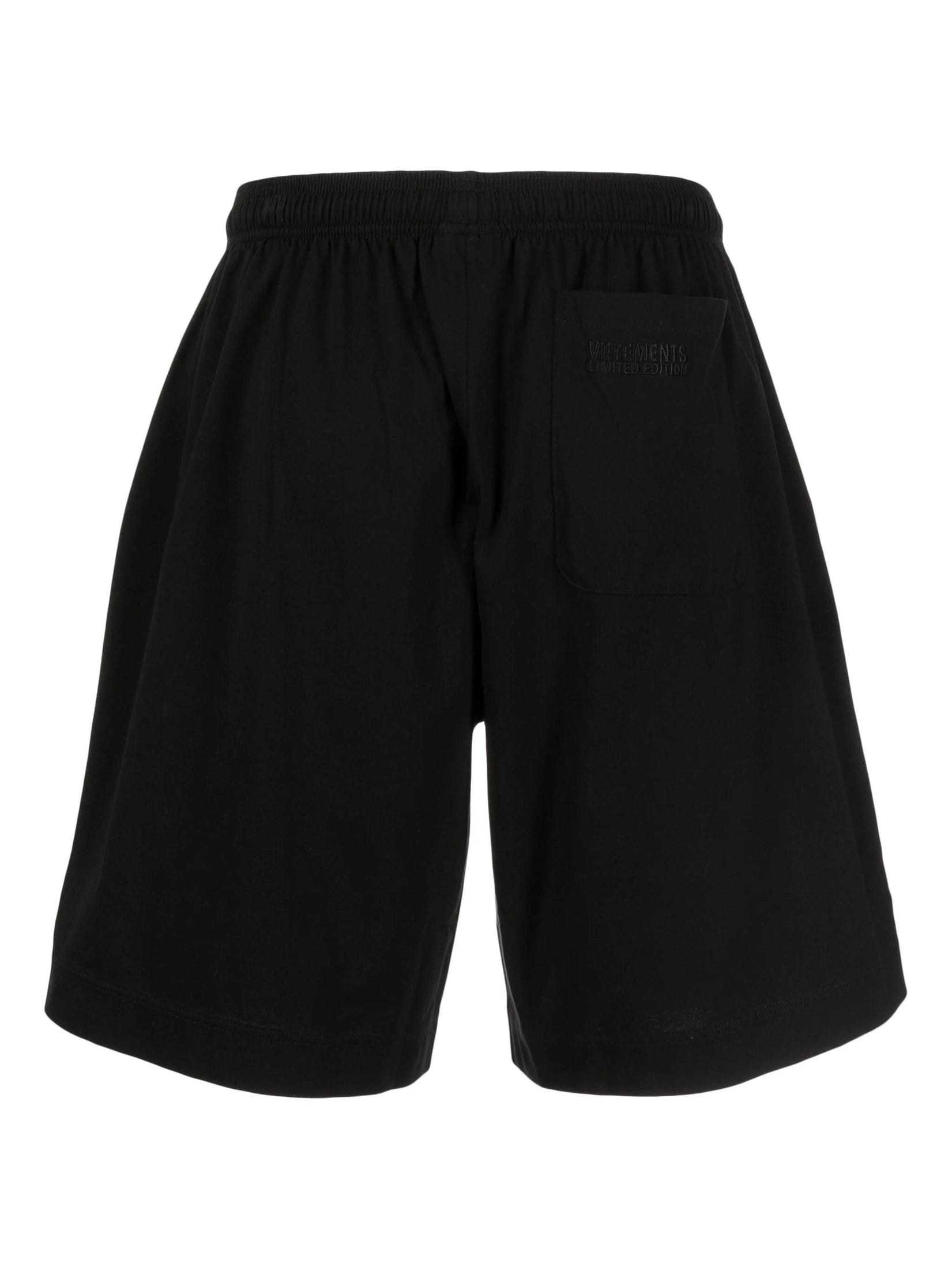 Vetements slip-on cotton track shorts