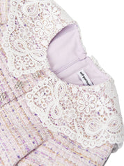 LILAC BOUCLE DRESS