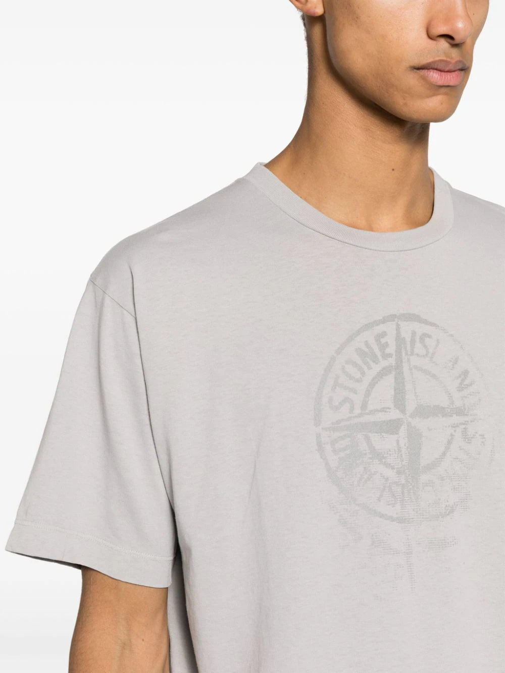 Compass-print cotton T-shirt