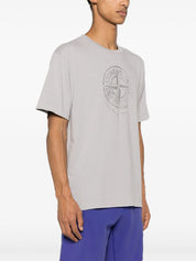 Compass-print cotton T-shirt