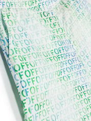 logo-print cotton swim shorts