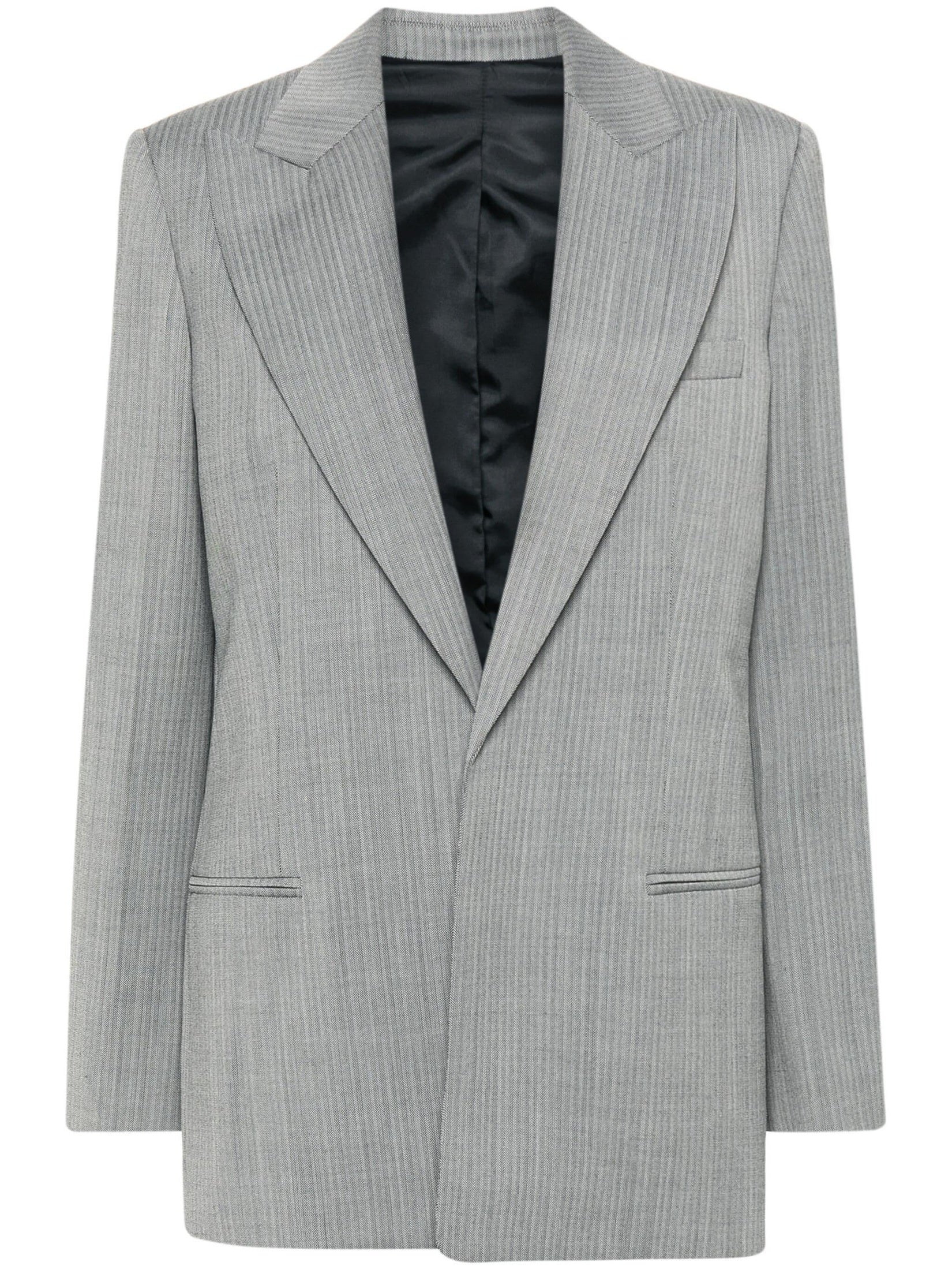 Helmut lang peak-lapel single-breasted blazer