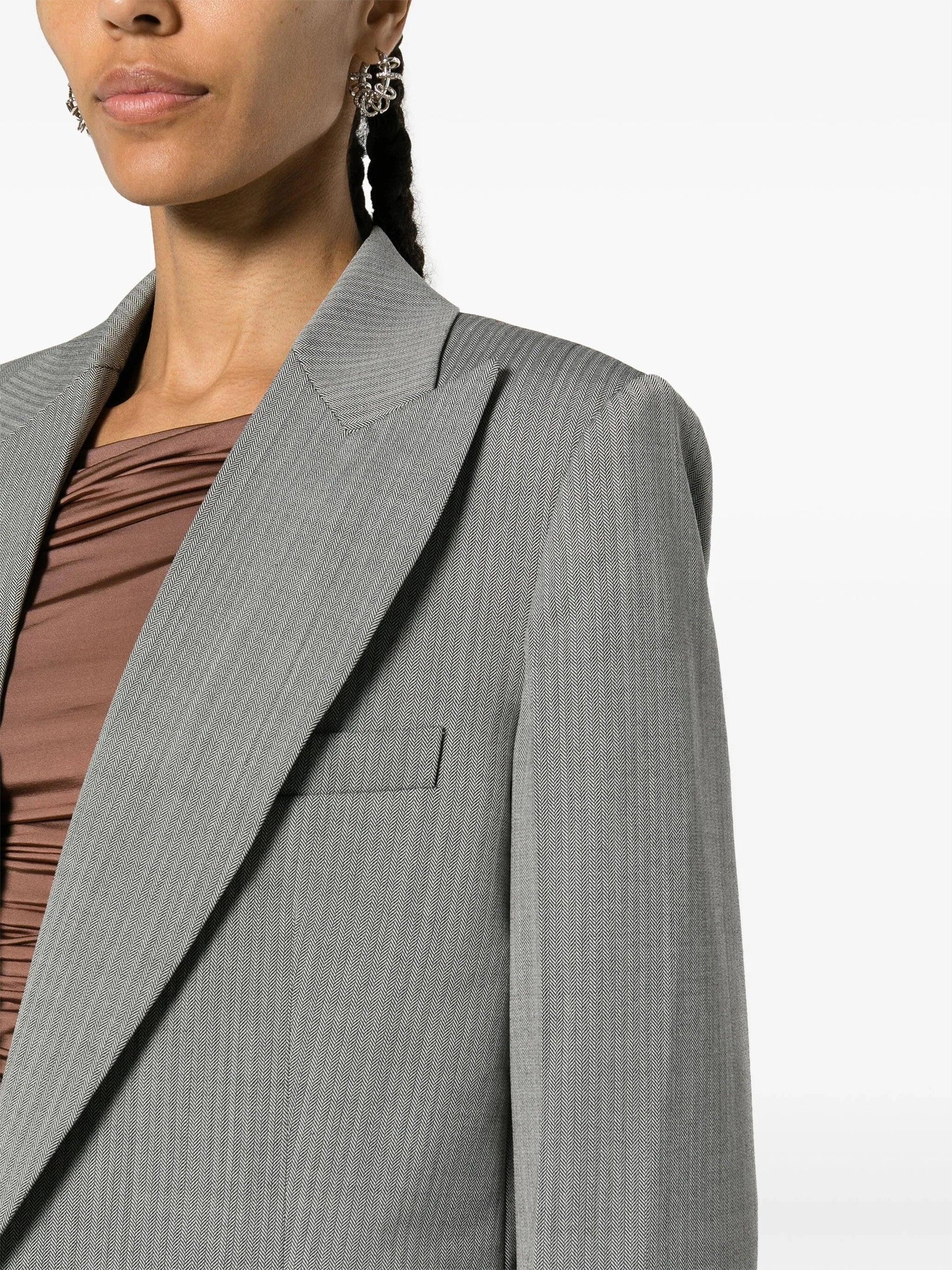 Helmut lang peak-lapel single-breasted blazer