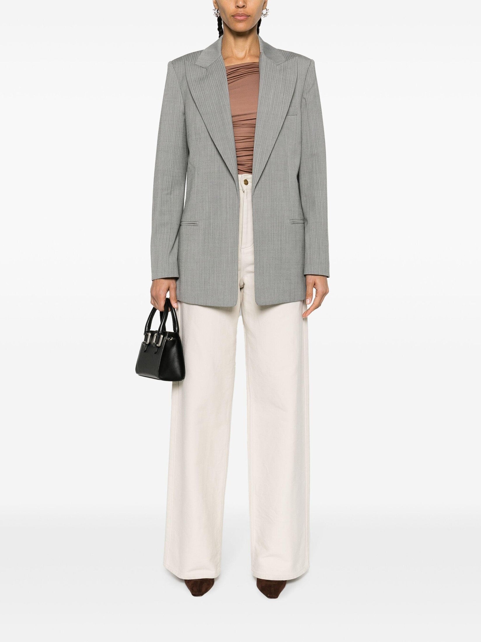 Helmut lang peak-lapel single-breasted blazer