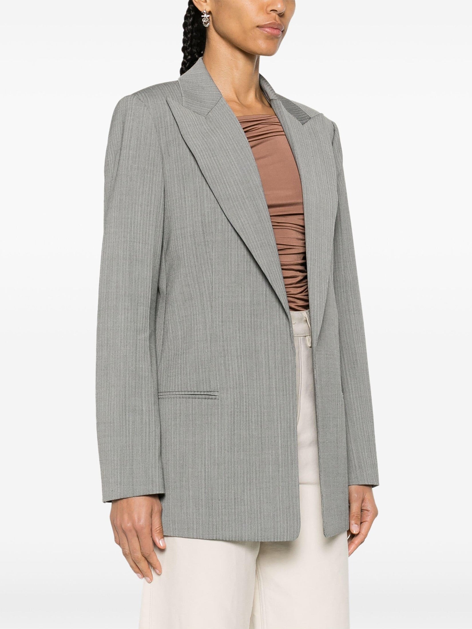 Helmut lang peak-lapel single-breasted blazer