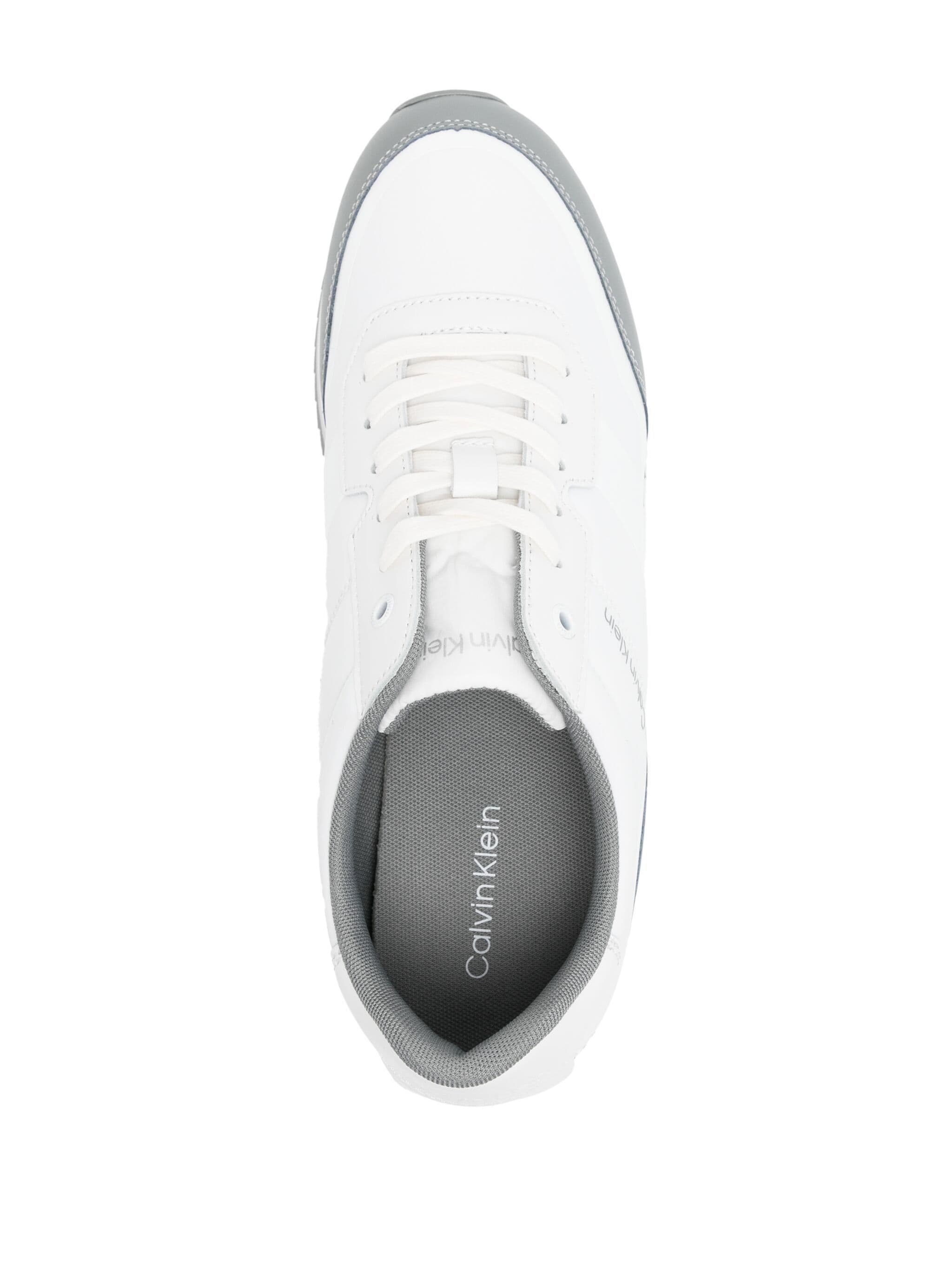Calvin Klein contrasting-panel leather sneakers