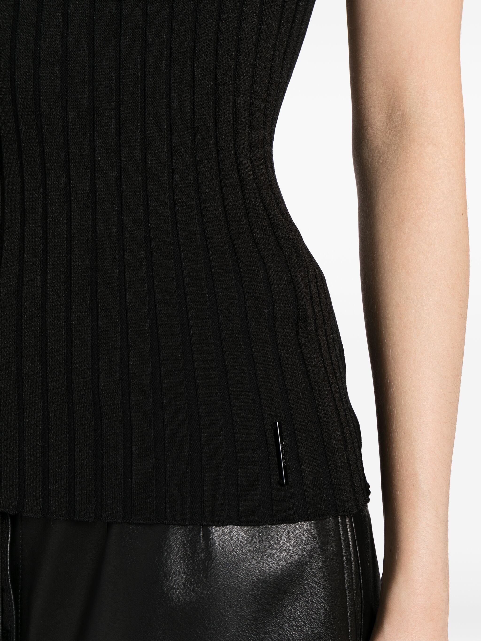 Calvin Klein ribbed-knit sleeveless top