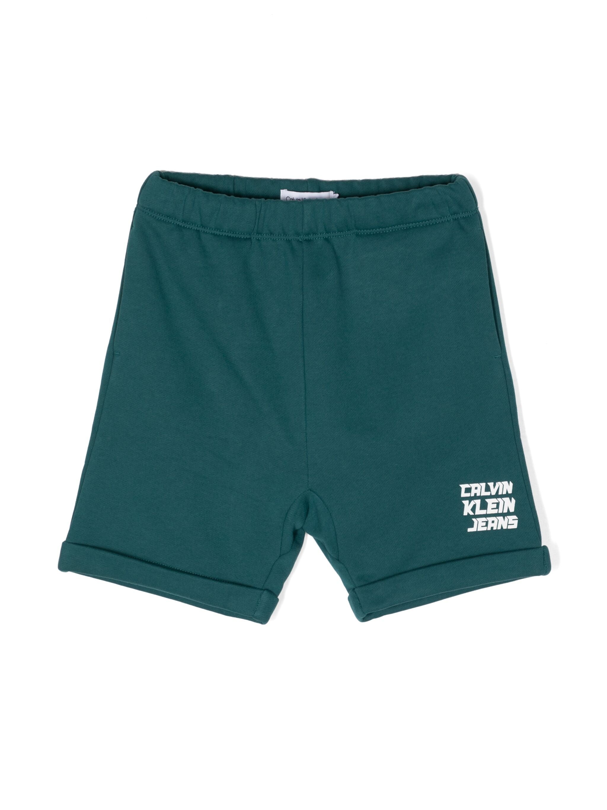 Calvin Klein Kids logo-print cotton shorts