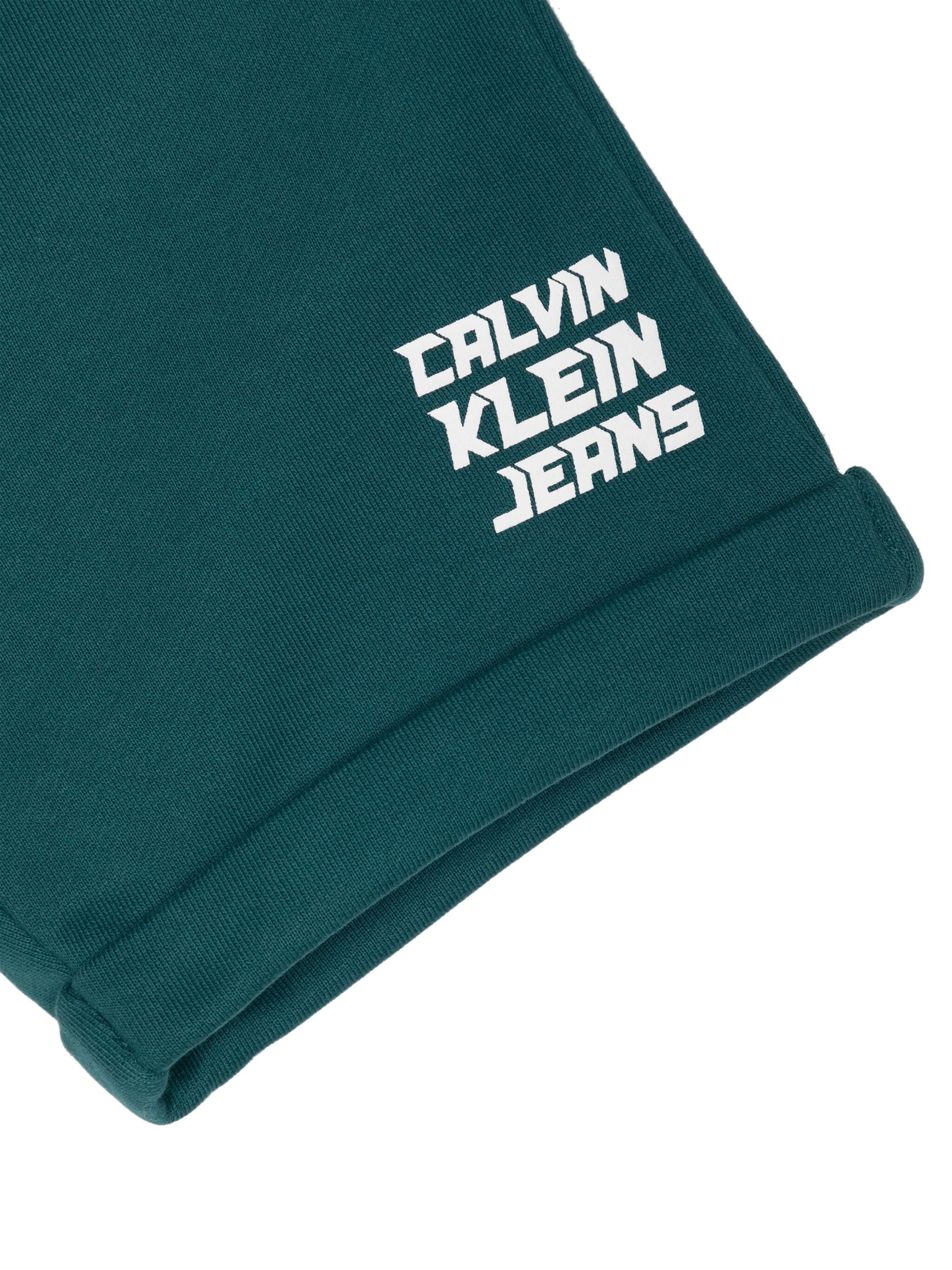 Calvin Klein Kids logo-print cotton shorts