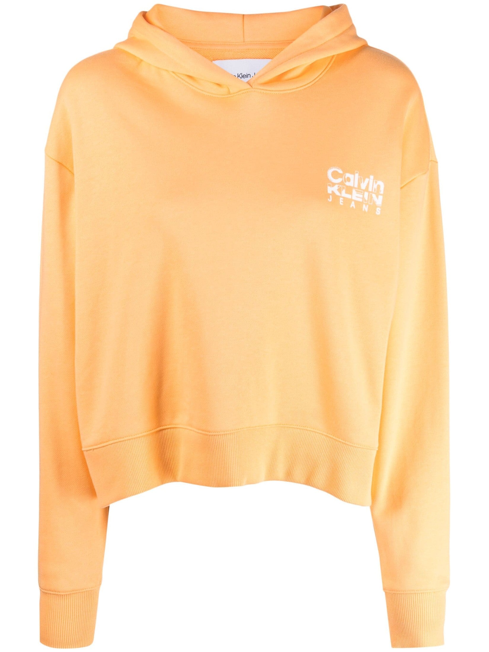 Calvin klein logo-print cotton hoodie