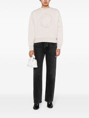 Calvin Klein logo-embroidered cotton sweatshirt