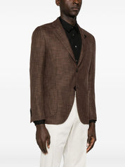 notched-lapels single-breasted blazer