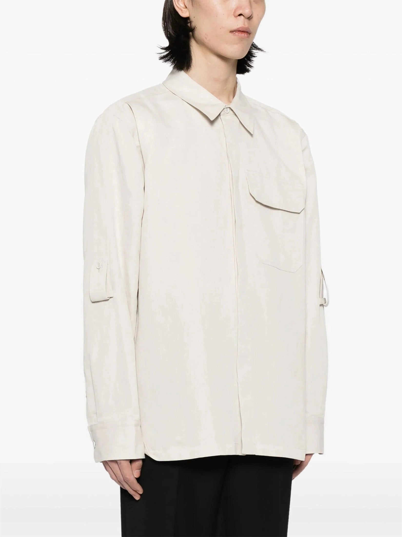 Helmut lang cotton-linen twill shirt