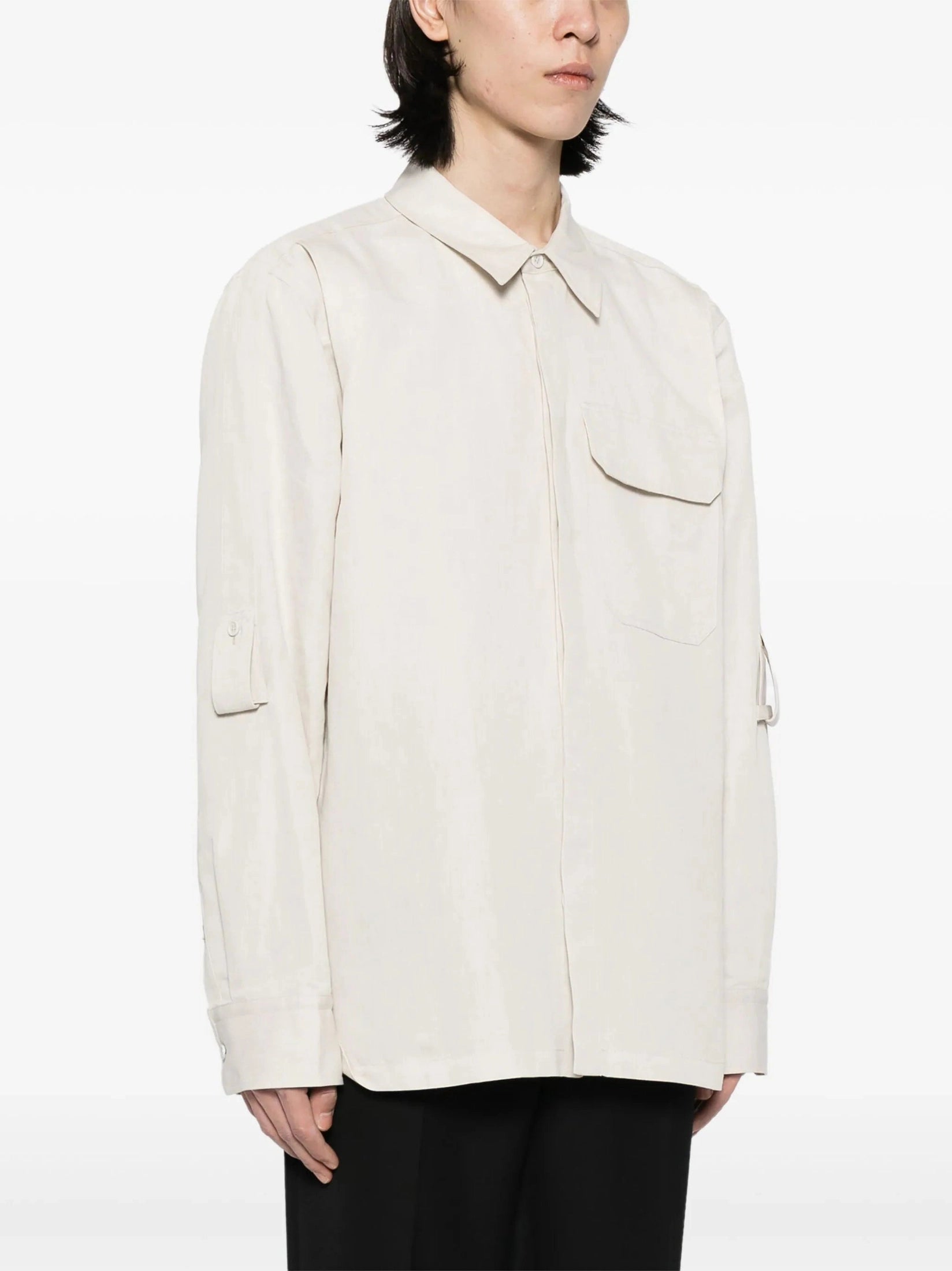 Helmut lang cotton-linen twill shirt