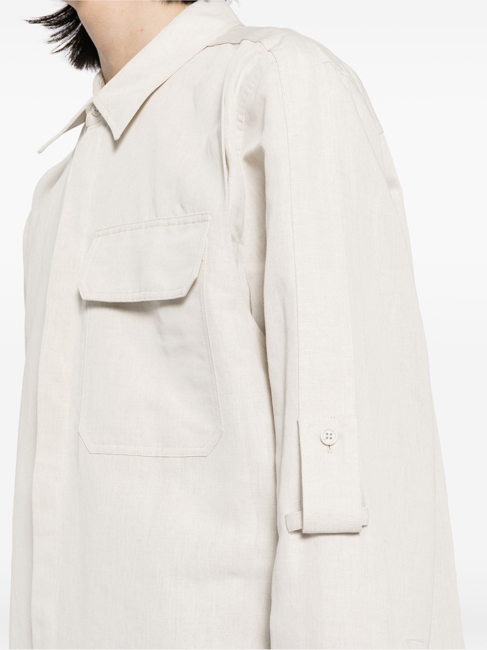 Helmut lang cotton-linen twill shirt