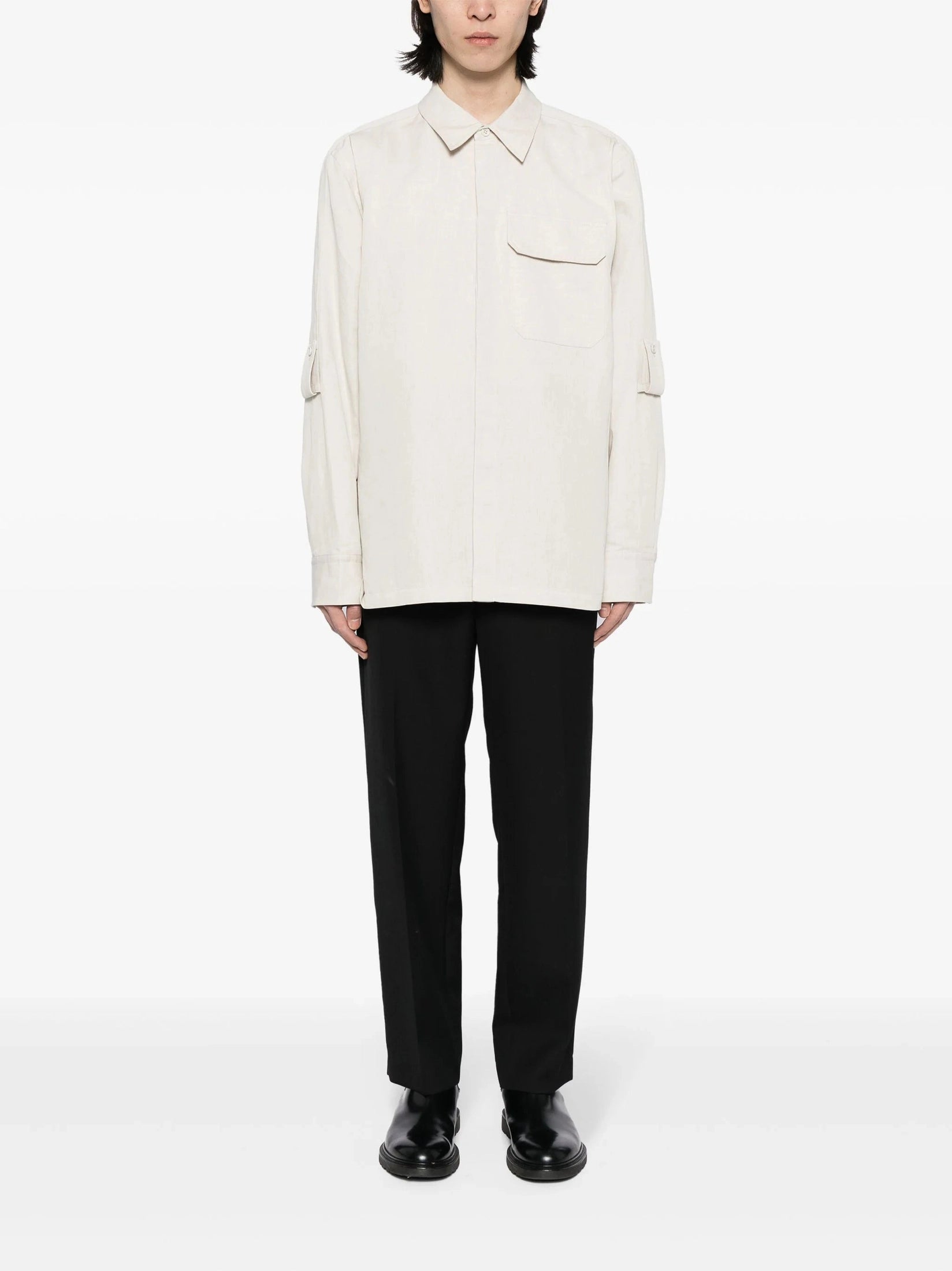 Helmut lang cotton-linen twill shirt
