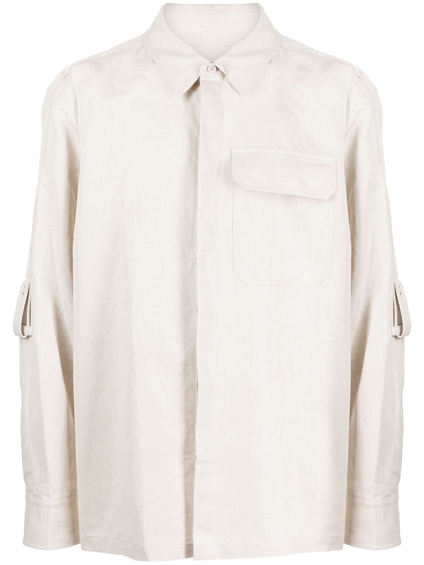 Helmut lang cotton-linen twill shirt