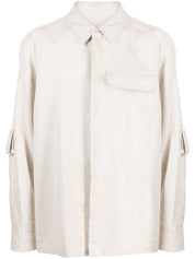 Helmut Lang cotton-linen twill shirt