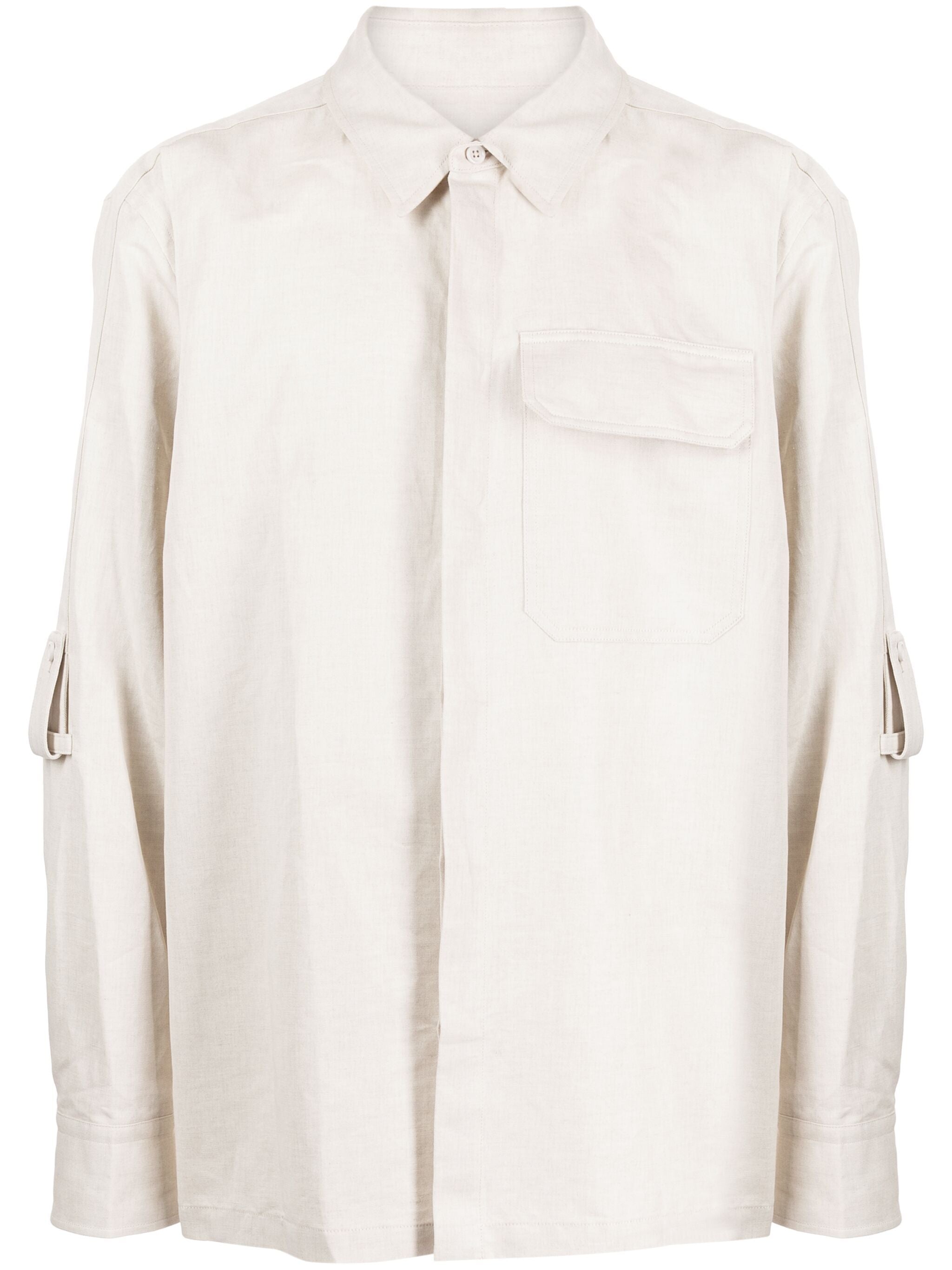 Helmut Lang cotton-linen twill shirt