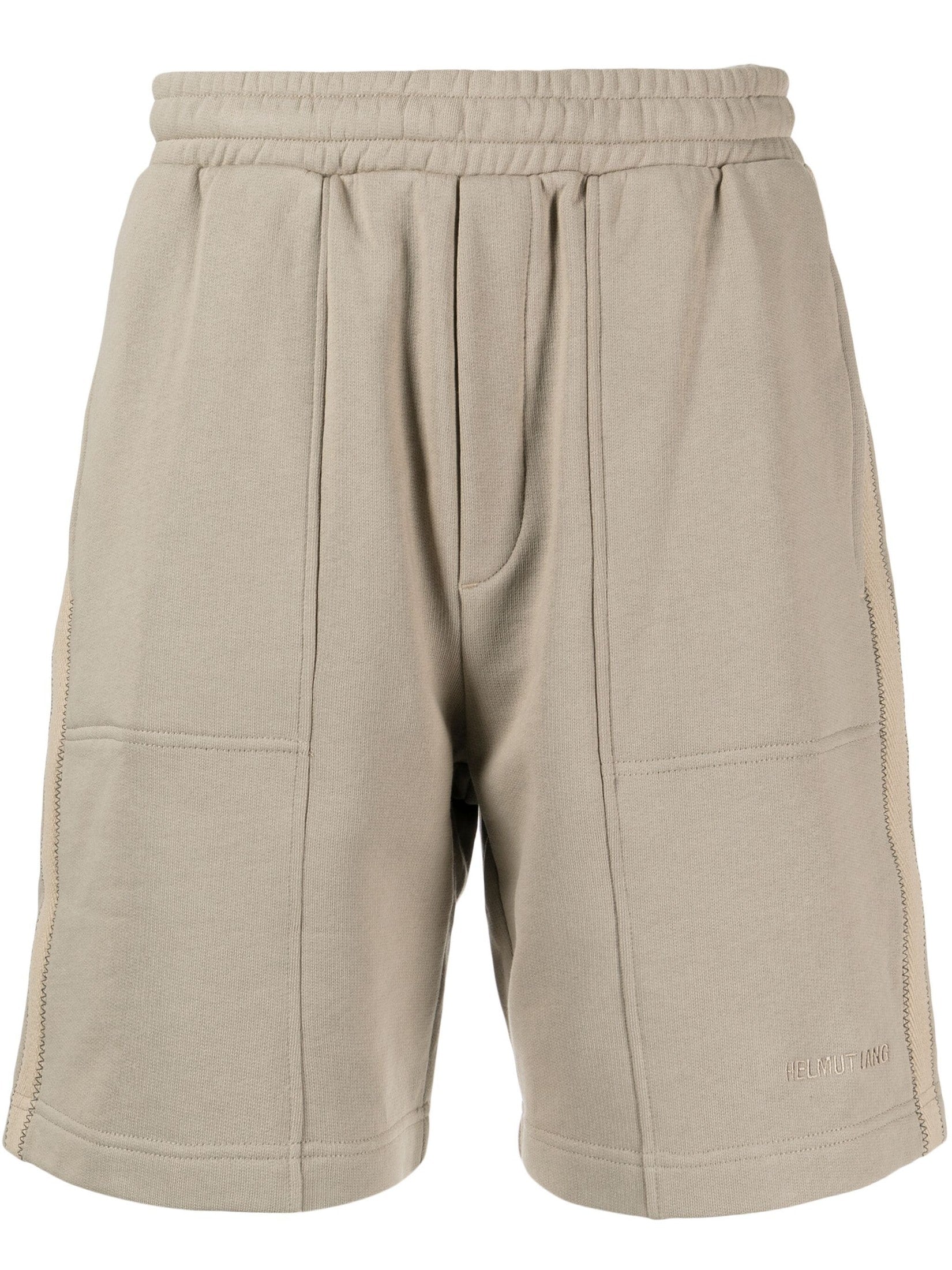 Helmut lang logo-embroidered tape track shorts