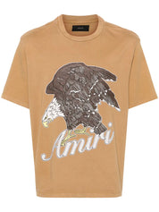 eagle-stamp cotton T-shirt تيشيرت