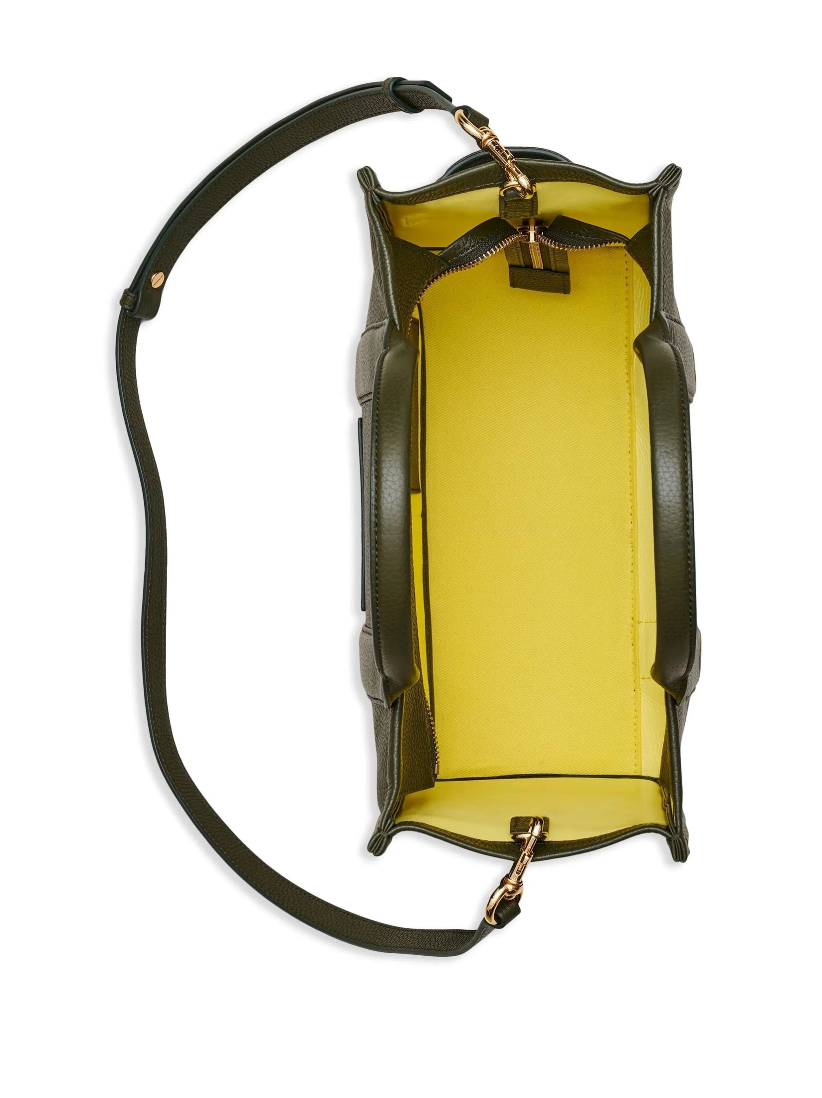 The leather medium tote bag
