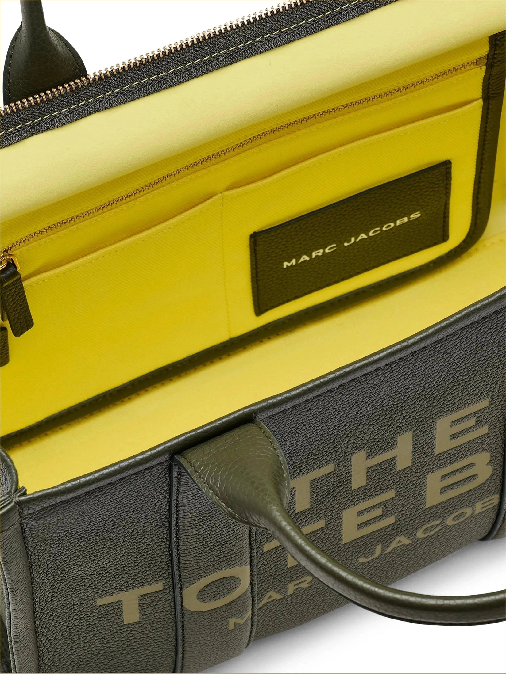 The leather medium tote bag