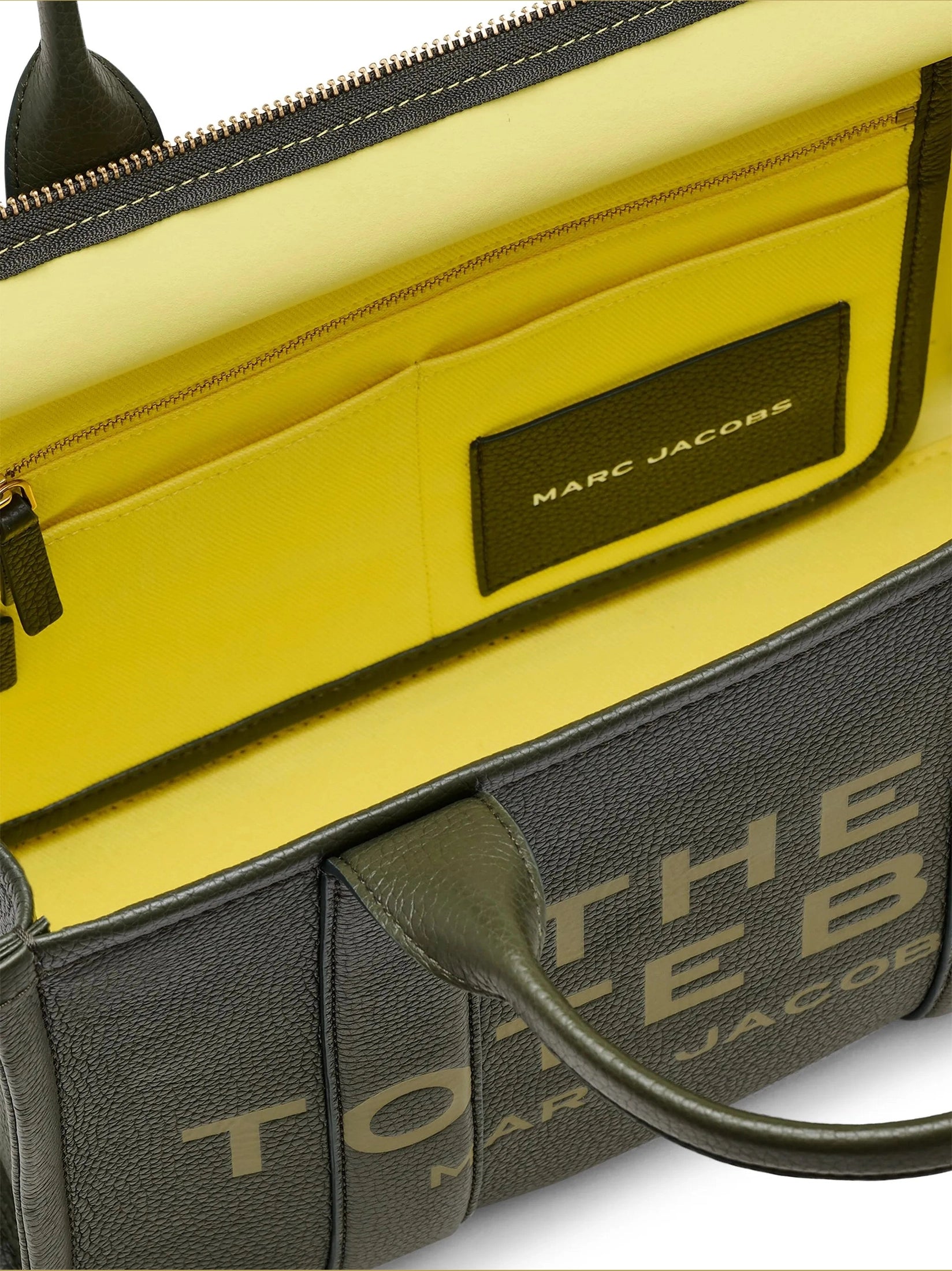The leather medium tote bag