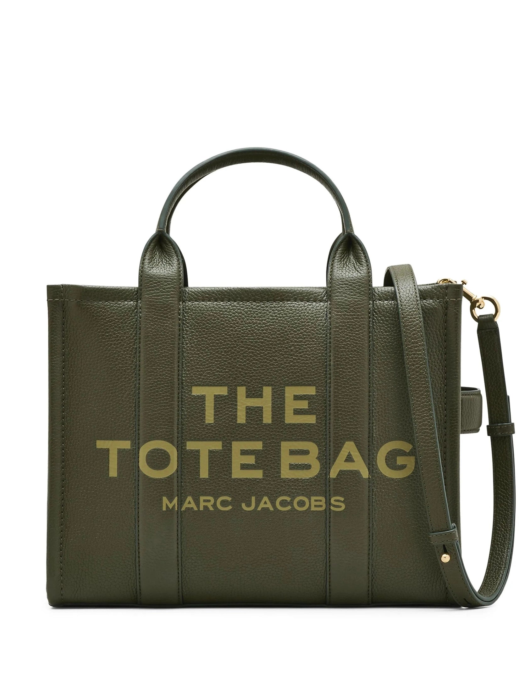 The leather medium tote bag