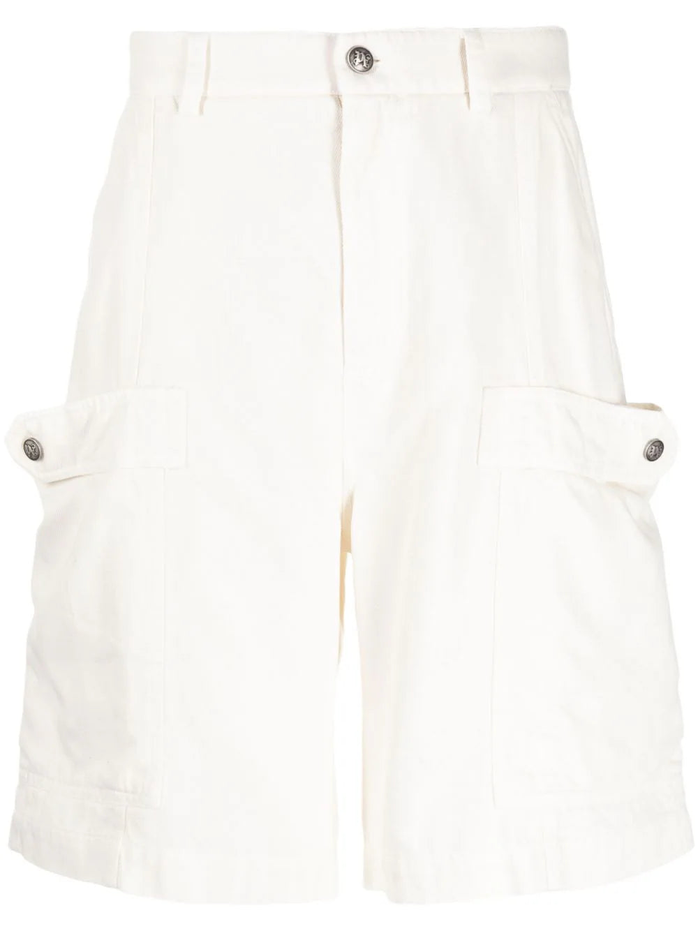 lyocell-cotton blend cargo shorts شورت 