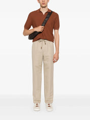 Mid-Rise Straight-Leg Trousers