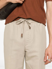 Mid-Rise Straight-Leg Trousers