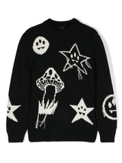 Barrow kids stars-intarsiaknit jumper