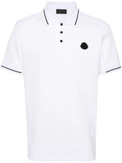 logo-patch cotton polo shirt