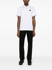 logo-patch cotton polo shirt