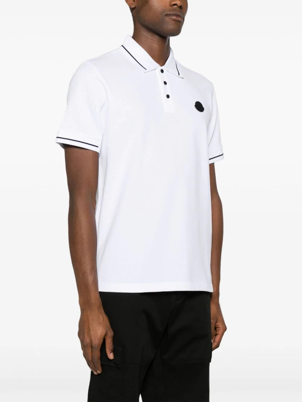 logo-patch cotton polo shirt