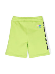 logo-print jersey shorts