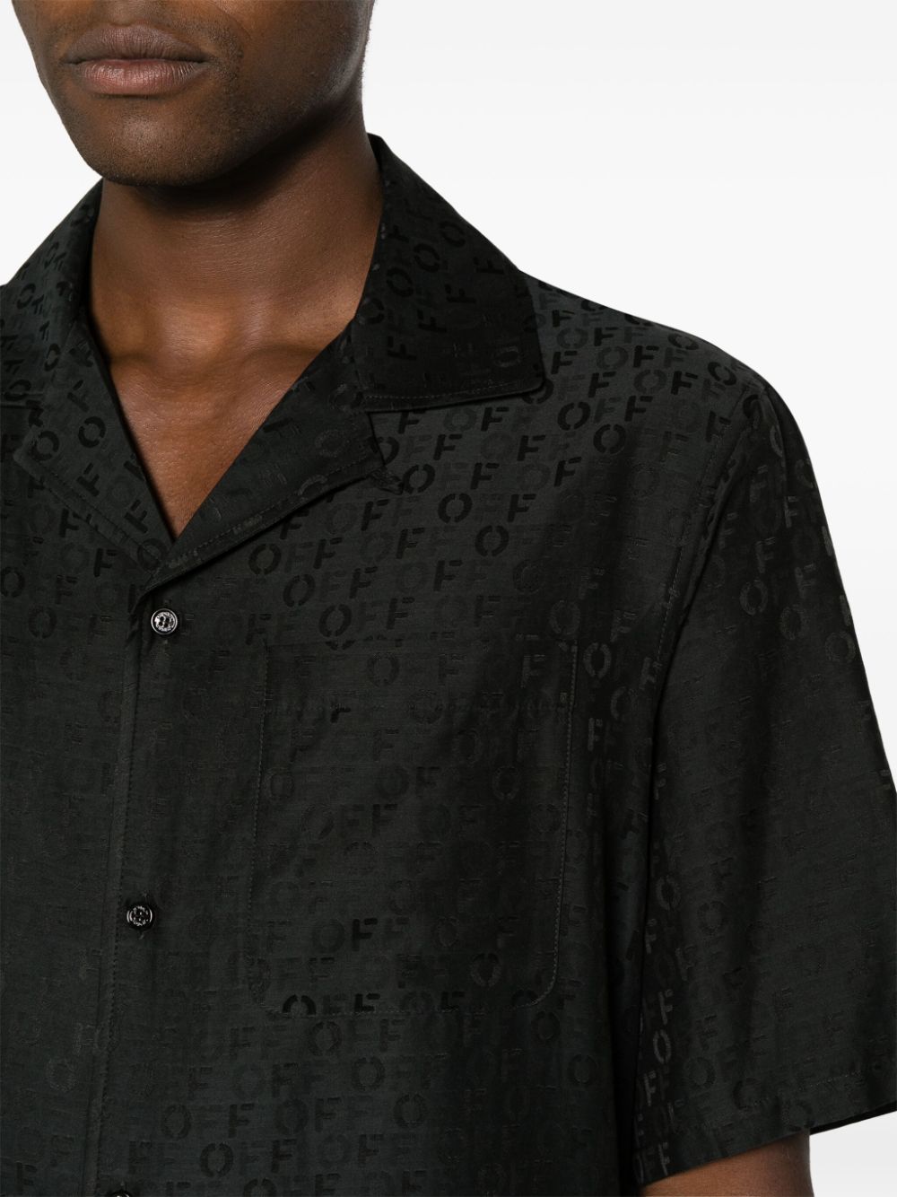 Monogram-jacquard shirt